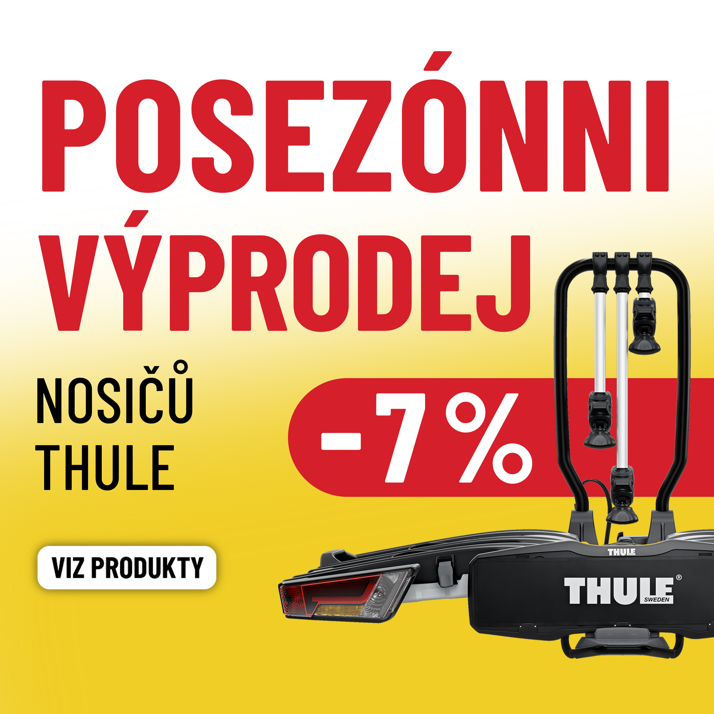 Nosiče kol THULE nyní se slevou 7 %!